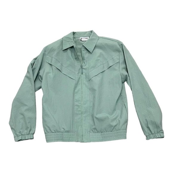 Pastell mint green vintage bomber jacket - Picture 2 of 4